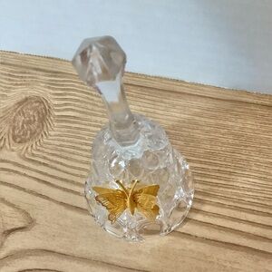 Vintage  Lefton Crystal Butterfly Bell